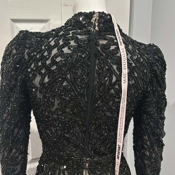 NWOT Mac Duggal mock neck cocktail midi dress - Picture 12 of 16